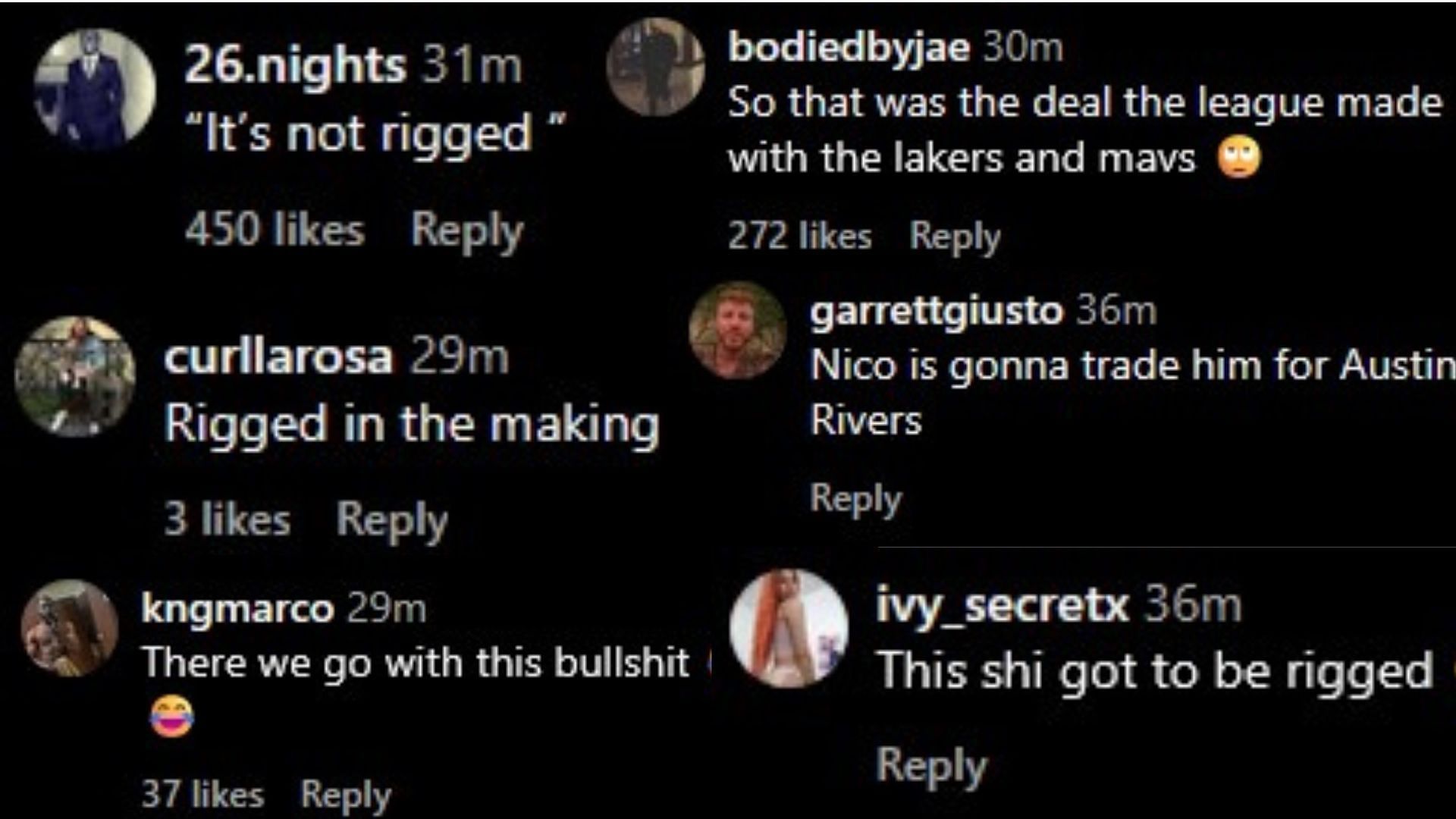 Image via the comments of the Instagram post.